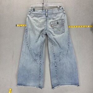 VTG Levis Engineered Jeans Womens Twisted Baggy Wide Leg Y2K Altered Fits 28x25